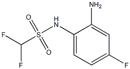 N-(2-amino-4-fluorophenyl)difluoromethanesulfonamide Struktur