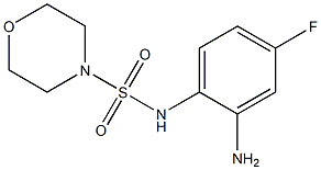 N-(2-amino-4-fluorophenyl)morpholine-4-sulfonamide Struktur