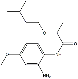 N-(2-amino-4-methoxyphenyl)-2-(3-methylbutoxy)propanamide Struktur