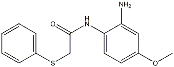 N-(2-amino-4-methoxyphenyl)-2-(phenylsulfanyl)acetamide Struktur