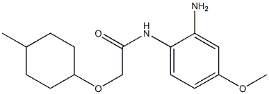 N-(2-amino-4-methoxyphenyl)-2-[(4-methylcyclohexyl)oxy]acetamide Struktur