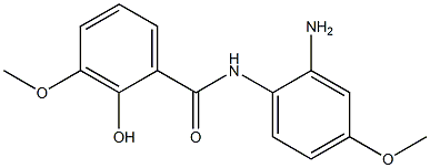 N-(2-amino-4-methoxyphenyl)-2-hydroxy-3-methoxybenzamide Struktur