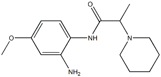 N-(2-amino-4-methoxyphenyl)-2-piperidin-1-ylpropanamide Struktur