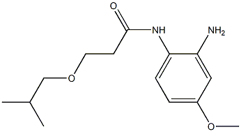 N-(2-amino-4-methoxyphenyl)-3-(2-methylpropoxy)propanamide Struktur