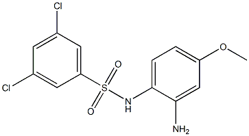 N-(2-amino-4-methoxyphenyl)-3,5-dichlorobenzene-1-sulfonamide Struktur