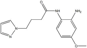 N-(2-amino-4-methoxyphenyl)-4-(1H-pyrazol-1-yl)butanamide Struktur