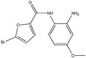 N-(2-amino-4-methoxyphenyl)-5-bromo-2-furamide Struktur