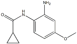 N-(2-amino-4-methoxyphenyl)cyclopropanecarboxamide Struktur