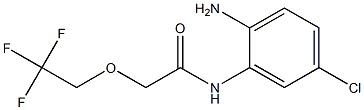 N-(2-amino-5-chlorophenyl)-2-(2,2,2-trifluoroethoxy)acetamide Struktur