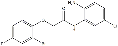 N-(2-amino-5-chlorophenyl)-2-(2-bromo-4-fluorophenoxy)acetamide Struktur