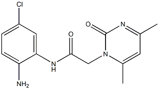 N-(2-amino-5-chlorophenyl)-2-(4,6-dimethyl-2-oxo-1,2-dihydropyrimidin-1-yl)acetamide Struktur