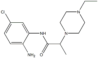 N-(2-amino-5-chlorophenyl)-2-(4-ethylpiperazin-1-yl)propanamide Struktur