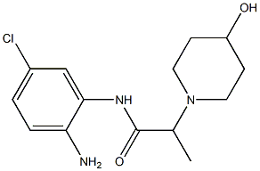 N-(2-amino-5-chlorophenyl)-2-(4-hydroxypiperidin-1-yl)propanamide Struktur