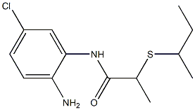 N-(2-amino-5-chlorophenyl)-2-(butan-2-ylsulfanyl)propanamide Struktur