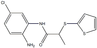 N-(2-amino-5-chlorophenyl)-2-(thiophen-2-ylsulfanyl)propanamide Struktur