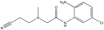 N-(2-amino-5-chlorophenyl)-2-[(2-cyanoethyl)(methyl)amino]acetamide Struktur