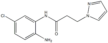 N-(2-amino-5-chlorophenyl)-3-(1H-pyrazol-1-yl)propanamide Struktur