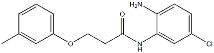 N-(2-amino-5-chlorophenyl)-3-(3-methylphenoxy)propanamide Struktur