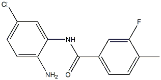 N-(2-amino-5-chlorophenyl)-3-fluoro-4-methylbenzamide Struktur