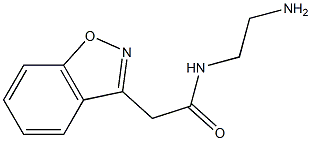 N-(2-aminoethyl)-2-(1,2-benzisoxazol-3-yl)acetamide Struktur