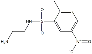 N-(2-aminoethyl)-2-methyl-5-nitrobenzene-1-sulfonamide Struktur