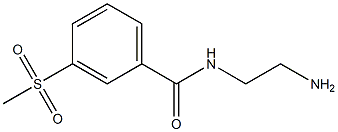 N-(2-aminoethyl)-3-(methylsulfonyl)benzamide Struktur