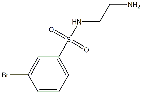 N-(2-aminoethyl)-3-bromobenzene-1-sulfonamide Struktur