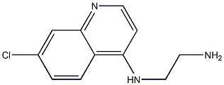 N-(2-aminoethyl)-N-(7-chloroquinolin-4-yl)amine Struktur