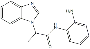 N-(2-aminophenyl)-2-(1H-benzimidazol-1-yl)propanamide Struktur