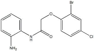 N-(2-aminophenyl)-2-(2-bromo-4-chlorophenoxy)acetamide Struktur