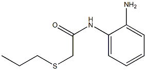 N-(2-aminophenyl)-2-(propylsulfanyl)acetamide Struktur