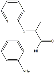 N-(2-aminophenyl)-2-(pyrimidin-2-ylsulfanyl)propanamide Struktur