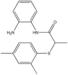 N-(2-aminophenyl)-2-[(2,4-dimethylphenyl)sulfanyl]propanamide Struktur