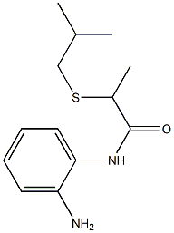 N-(2-aminophenyl)-2-[(2-methylpropyl)sulfanyl]propanamide Struktur