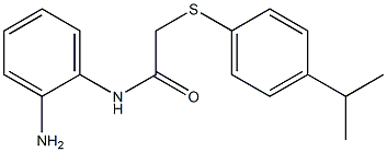 N-(2-aminophenyl)-2-{[4-(propan-2-yl)phenyl]sulfanyl}acetamide Struktur