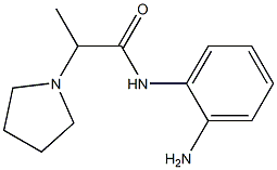 N-(2-aminophenyl)-2-pyrrolidin-1-ylpropanamide Struktur