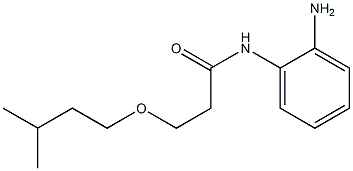 N-(2-aminophenyl)-3-(3-methylbutoxy)propanamide Struktur