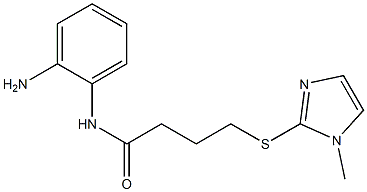 N-(2-aminophenyl)-4-[(1-methyl-1H-imidazol-2-yl)sulfanyl]butanamide Struktur