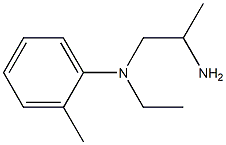 N-(2-aminopropyl)-N-ethyl-2-methylaniline Struktur