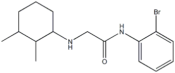 N-(2-bromophenyl)-2-[(2,3-dimethylcyclohexyl)amino]acetamide Struktur