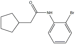 N-(2-bromophenyl)-2-cyclopentylacetamide Struktur