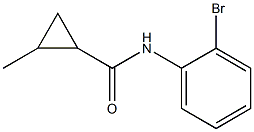 N-(2-bromophenyl)-2-methylcyclopropanecarboxamide Struktur