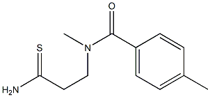 N-(2-carbamothioylethyl)-N,4-dimethylbenzamide Struktur