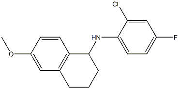 N-(2-chloro-4-fluorophenyl)-6-methoxy-1,2,3,4-tetrahydronaphthalen-1-amine Struktur