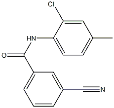 N-(2-chloro-4-methylphenyl)-3-cyanobenzamide Struktur