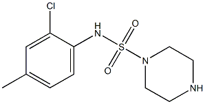 N-(2-chloro-4-methylphenyl)piperazine-1-sulfonamide Struktur