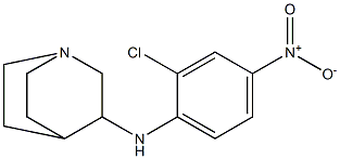 N-(2-chloro-4-nitrophenyl)-1-azabicyclo[2.2.2]octan-3-amine Struktur