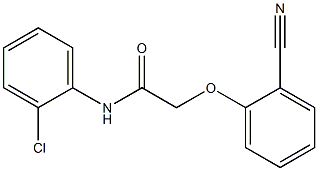 N-(2-chlorophenyl)-2-(2-cyanophenoxy)acetamide Struktur