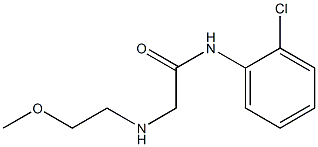 N-(2-chlorophenyl)-2-[(2-methoxyethyl)amino]acetamide Struktur