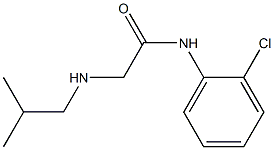 N-(2-chlorophenyl)-2-[(2-methylpropyl)amino]acetamide Struktur